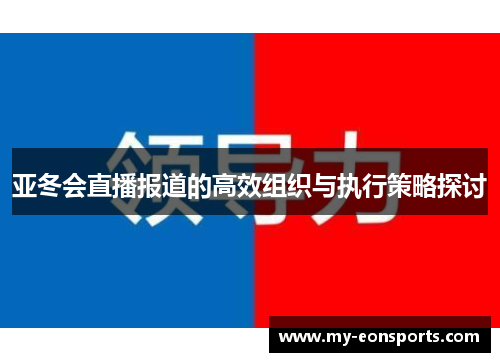 亚冬会直播报道的高效组织与执行策略探讨