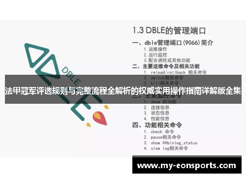 法甲冠军评选规则与完整流程全解析的权威实用操作指南详解版全集